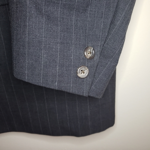 Brooks Brothers Pinstripe 100% Wool Suit Jacket - Picture 4 of 7